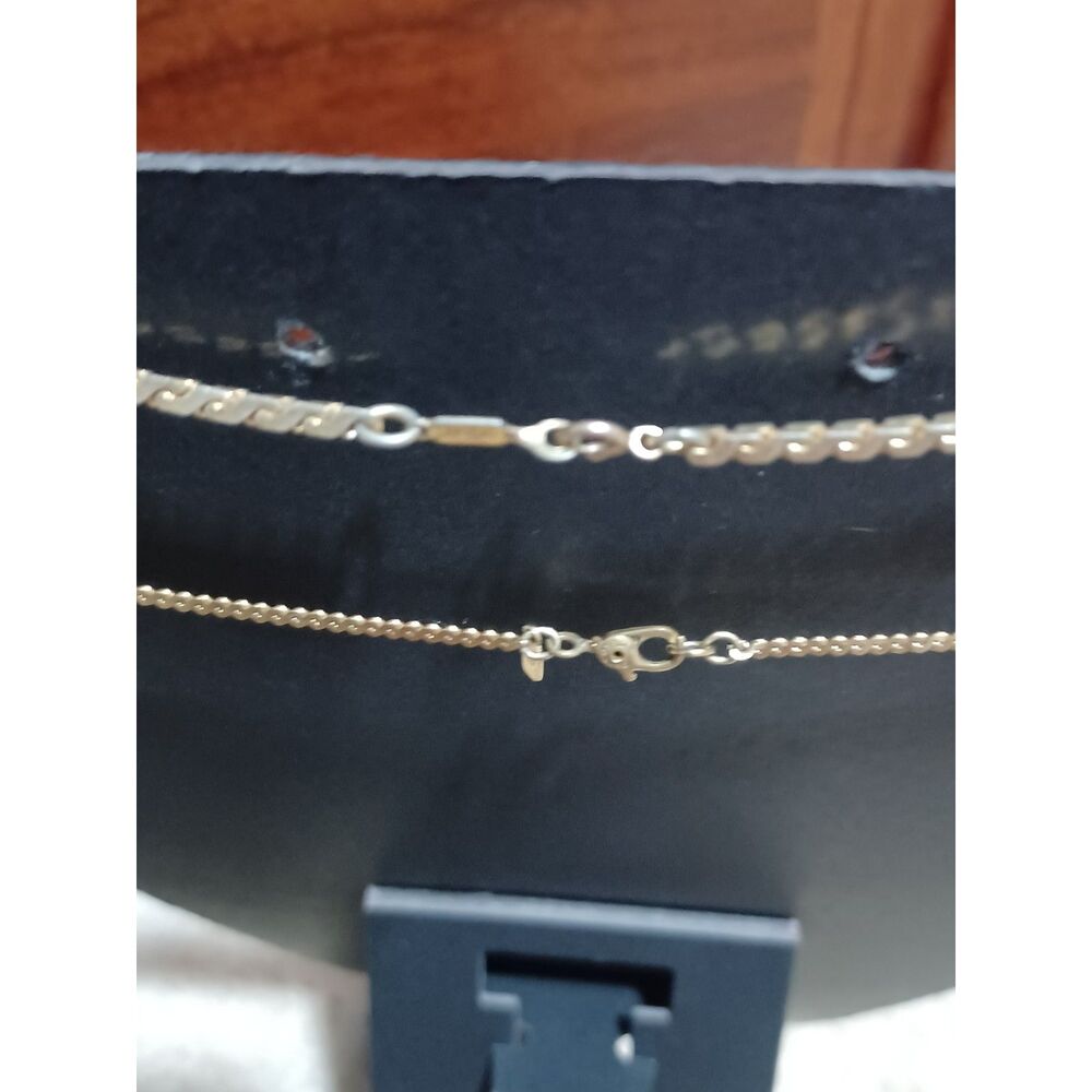 Vintage MONET Gold-Toned Chains, Set of 2, 14" & 24" - Picture 3 of 4